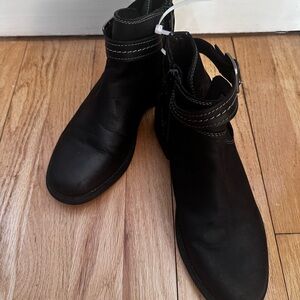 Clarks Black Ankle Boots